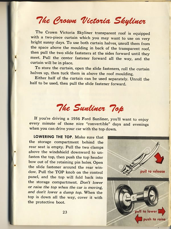 1956 Ford Owners Manual Page 32